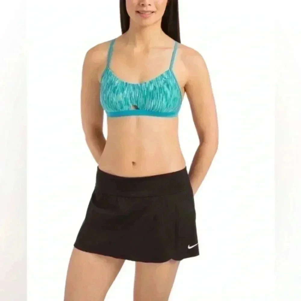 The Nike Core casual back pckt athletic beach black Swimsuit short Board skirt L